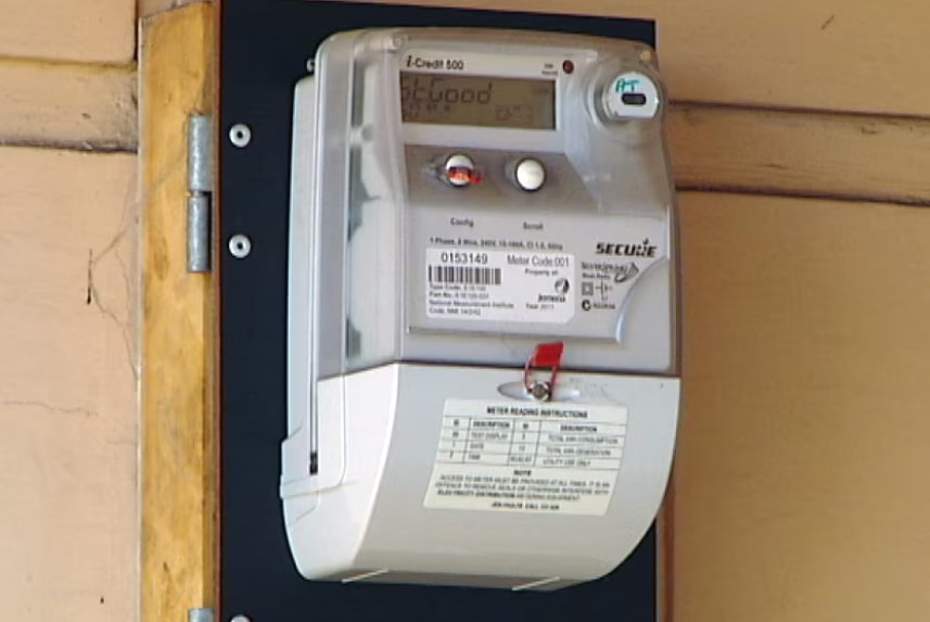a close-up of a meter
